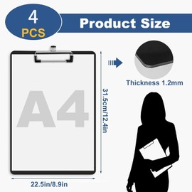 Clipboard 4 Pcs