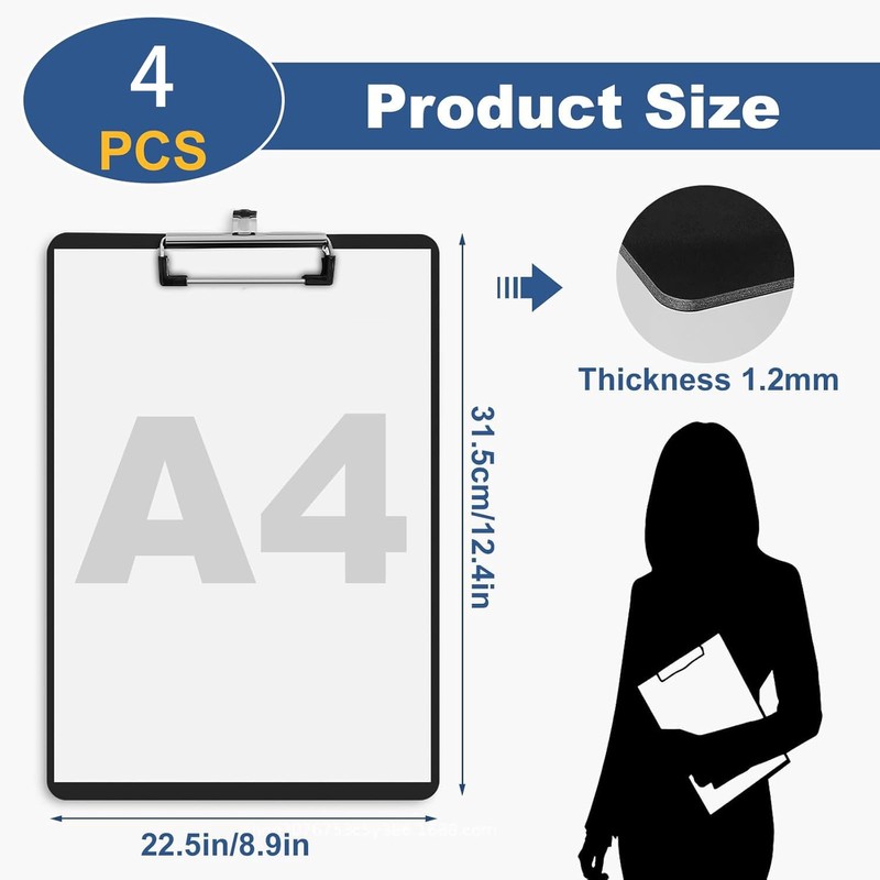 Clipboard 4 Pcs