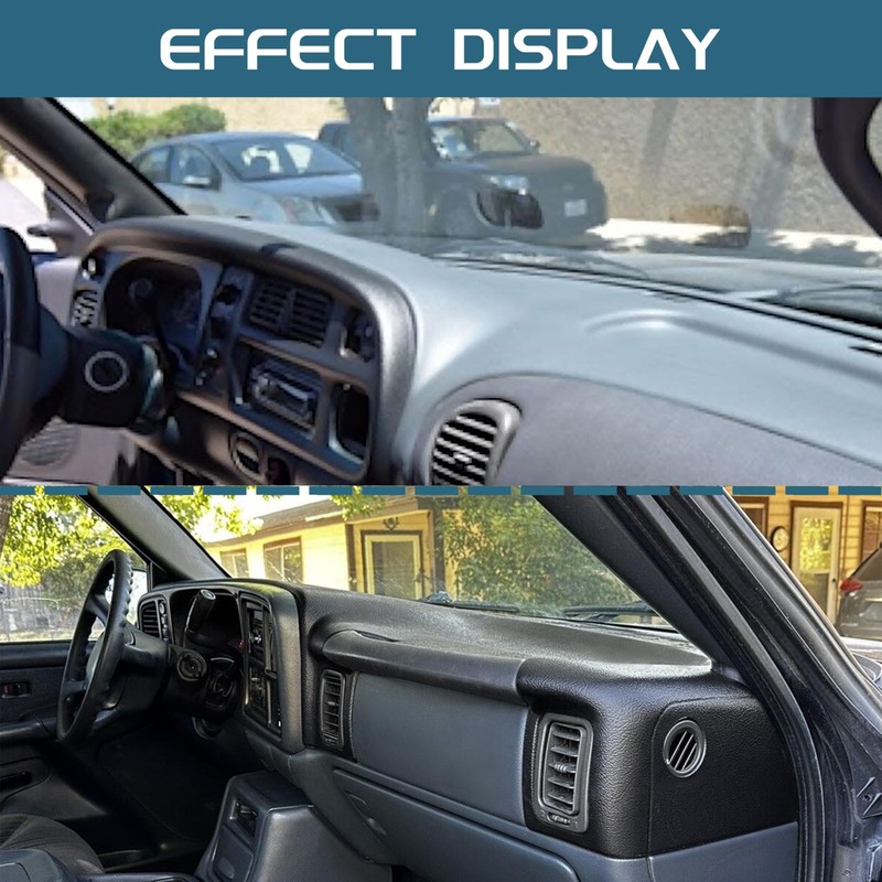 KUAFU Dash Board Cover Compatible with 1999-2007 Chevy Tahoe/Suburban/Silverado/Avalanche GMC