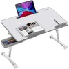 Besign LT06 Pro Adjustable Foldable Laptop Table Large Size Portable