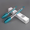 HOTEC Premium Stainless Steel Locking Kitchen Tongs with Silicon Tips,