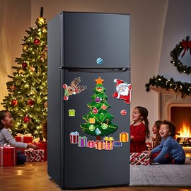 EIVA rbol de Navidad magntico para refrigerador, Decoracin navidea, Imanes de refrigerador, rbol para Nevera, Navidad 2025, Pegatina magntica de...   