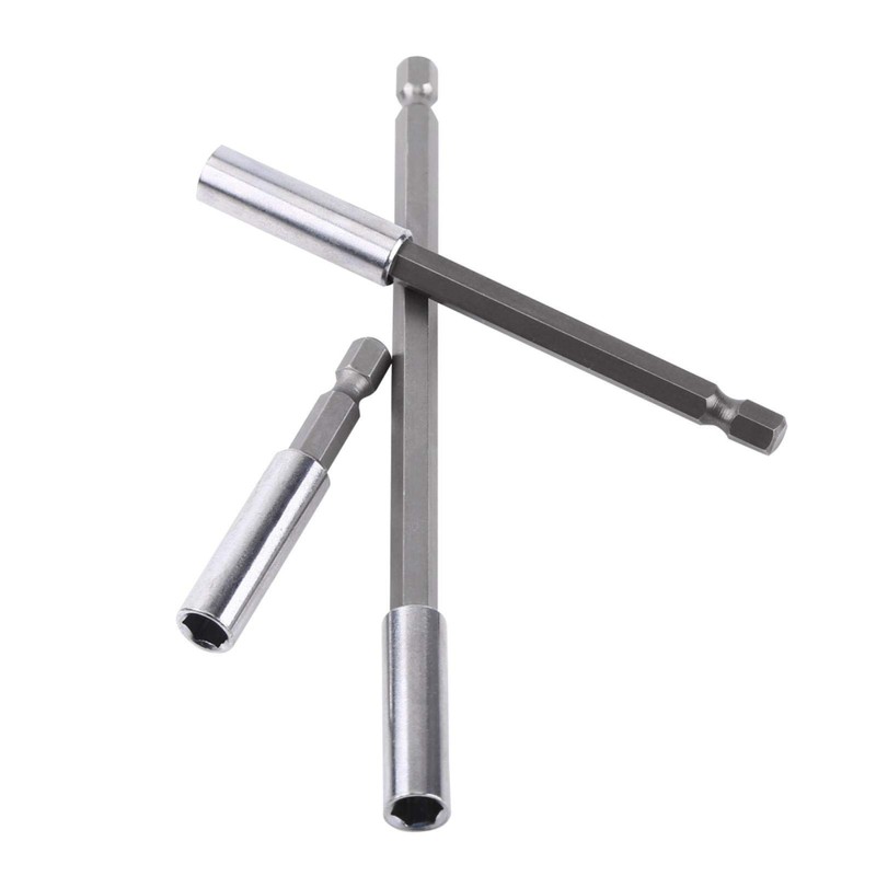 3-Piece Extension Rod Carbon Steel + CRV, 1/4 Inch Hex