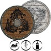 Viking Decorative Sew-On Viking Shield Iron-On Patch for Sewing/Ironing Viking