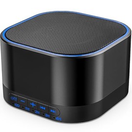 Magicteam Sound White Noise Machine with 20 Non Looping Natural Soothing Sounds and Memory Function 32 Levels of Volume Powered by AC or USB and Sleep
