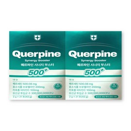 Querpine Synergy Booster 2g / 퀘르파인 시너지 부스터 2g X 21포 2박스 퀘르세틴 브로멜라인 유산균