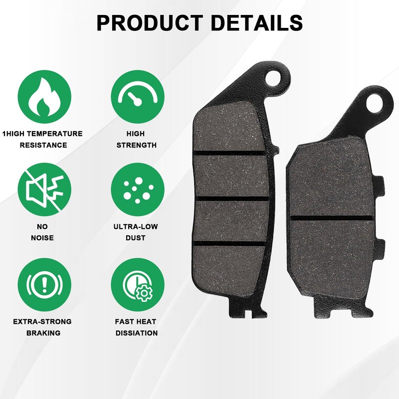 Brake Pads Front & Rear Compatible with Honda VT1100 C2/C3