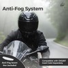 The Helmet Shop HJ-33 Dark Smoke Motorcycle Helmet Visor Compatible