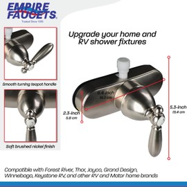 Empire Brass U-YSL53VBNLVR-E Single-Lever Shower Valve (4", Nickel),1 Pack