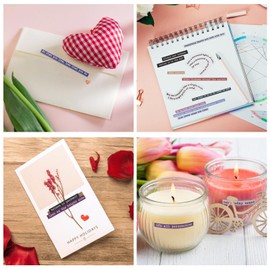 LoveBB 32 Sheet Vintage Scrapbook Stickers Small Talk Stickers Phrase Quote Stickers for Journaling Scrapbooking Junk Journal Planners