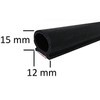 D-Shape Door Seal 0.59" Height X 0.47" Width, Weather Stripping