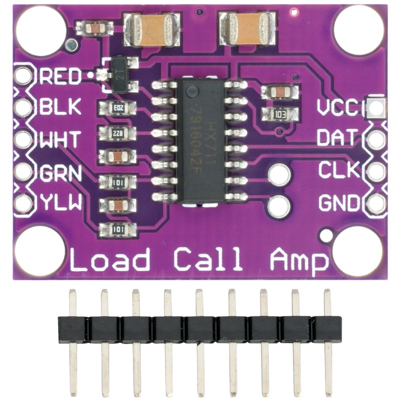 MTDELE 1Pcs HX711 Weighing Sensor Module 24-Bit Precision A/D Conversion