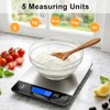 Food Scale, 33lb Digital Kitchen Scale, Stainless Steel Waterproof, 1g/0.05oz