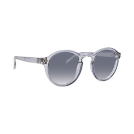 Kolo Harrison Premium Italian Sunglasses, Classic Round Style, Crystal Grey