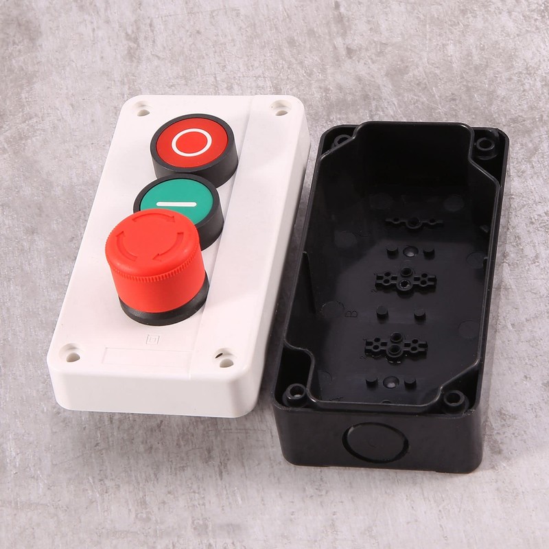 NC Emergency Stop NO Red Green Momentary Push Button Switch