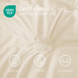 CULVE Flat Sheets Only - 6 Pack Top Sheets Bulk - Soft Brushed Microfiber - Bedding Essentials with Color-Coded Wash Label Threads for Airbnbs, Hospital, Hotel, Home, Massage Table (6, Beige, King)