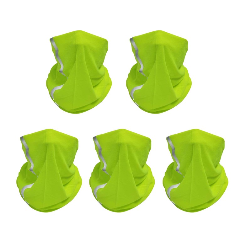 Polaina para el cuello, bandana sin costuras, pasamontañas, Verde, Talla