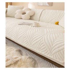 Velvet Quilted Couch Sofa Cover, Soft Sectional Couch Covers, Non-Slip Sofa Slipcover for Dogs Cats Pet Love Seat Recliner Leather L Shaped, Armrest Backrest Cover (Color : #14, Size : 90x160cm/1PC