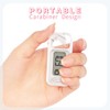 Simple Walking 3D Pedometer, Portable Carabiner Step Counter, Steps Tracker