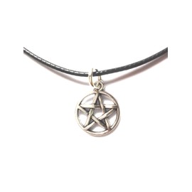 Dreamlife Antique Silver Zinc Alloy Pentagram Pendant Necklace, Zinc, No Gemstone