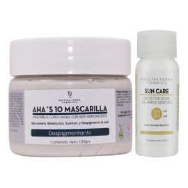 Mascarilla Facial Despigmentante y Anti Acné con AHAs 100gr Renueva y aclara tu piel mientras combates el acné