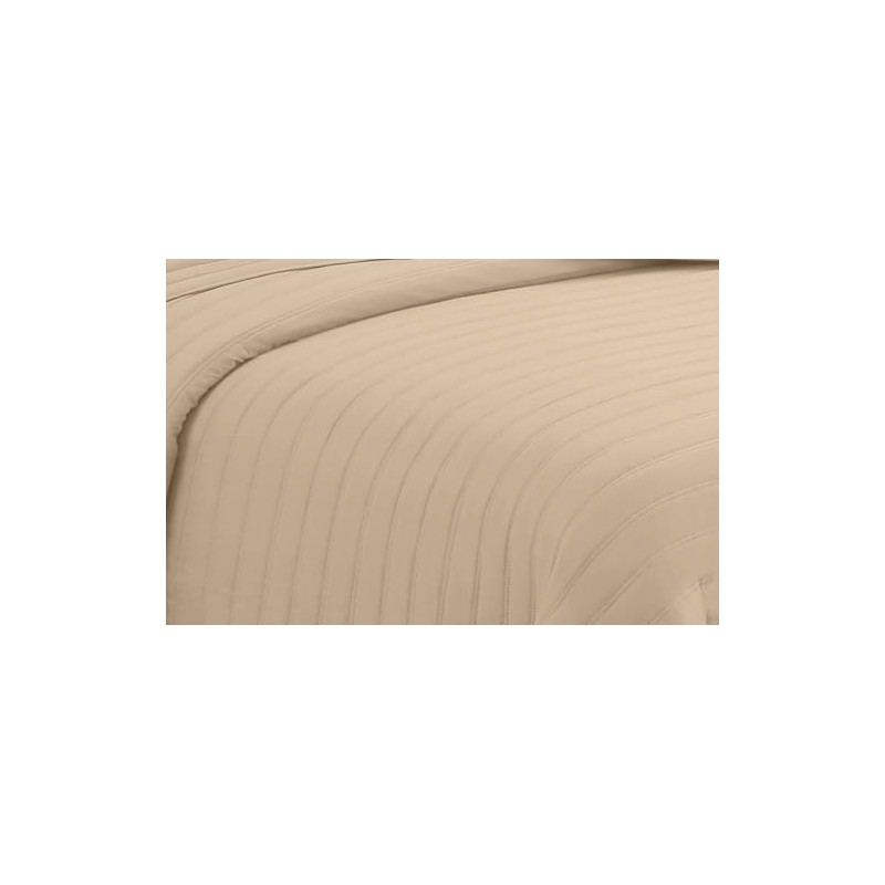 MK Collection Embossed Modern Quilt Oversized Coverlet Bedspread Set Solid