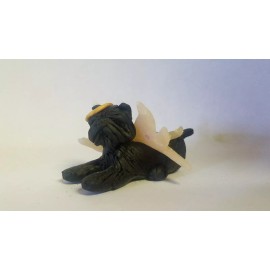 Celtic Forest Clay AFFENPINSCHER ANGEL Miniature Figurine PET MEMORIAL Polymer Clay HAND MADE