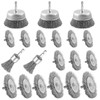 WENHUALI Wire Brush for Drill Set, 20 PCS Wire Wheel