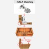 10PCS Stainless Steel Soft Close Cabinet Door Hinges with Screws