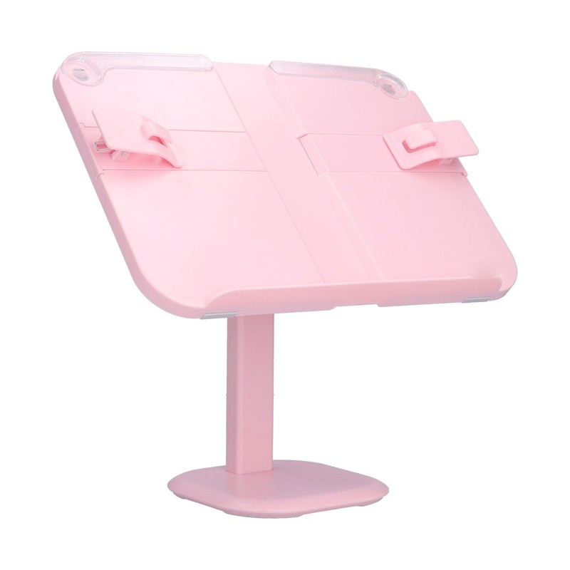 Lifting Reading Rack Adjustable Height Lightweight Portable Plastic Pink Book