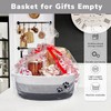 HiChen Small Dog Toy Basket, Cute Woven Baskets for Shelves,