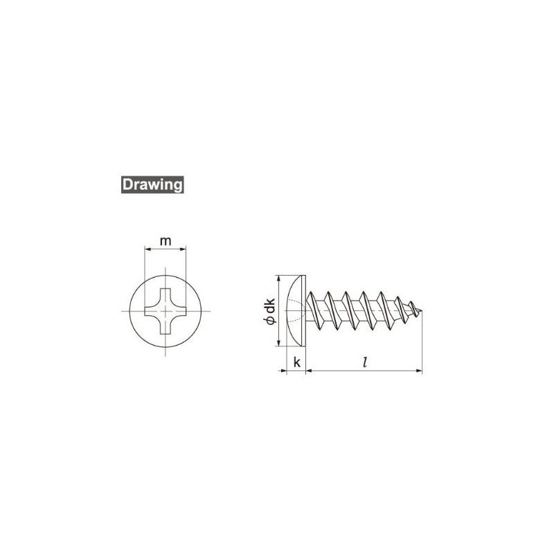 Osato Stainless Steel Stacking Truss Head 0.2 inch (6 mm)