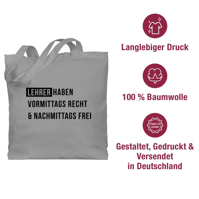 Shirtracer - Cotton Bag - Teacher Bags - Morning Right