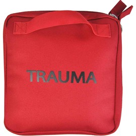 Rescue Essentials Emergency Public Access Trauma Cube - CAT Tourniquet, Hyfin Vent Compact Chest Seal, Shears & Other Emergency First Aid Medical Supplies – Severe Bleeding Trauma Kit – Red