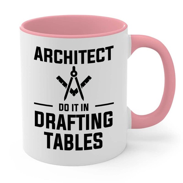 Architect Two Tone Pink Edition 11oz - Architects drafting tables