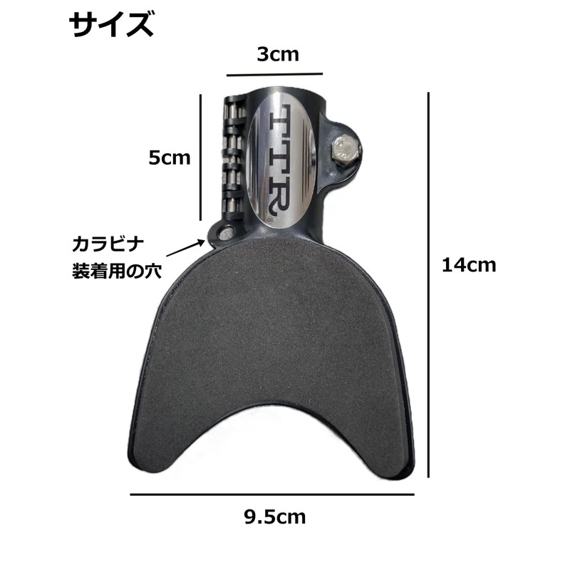 TEAM TSURIO RAINBOW⑧ TTR Elbow Pad Black Hechi Fishing Raft