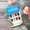 Christmas Press on Nails Short Square Fake Nails 24 Pcs,