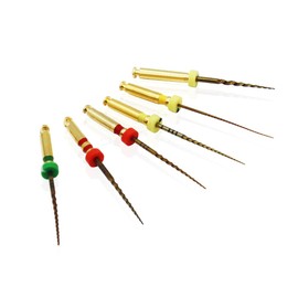 25MM COXO SOCO Limas rotatorias de archivos de motor Endo NITI SC-Pro activadas por calor para limpieza de conductos radiculares, juego de 6 piezas. (1 Paquete)