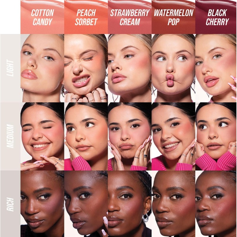 Huda Rubor Líquido Con Filtro Blush - Sorbete De Melocotón