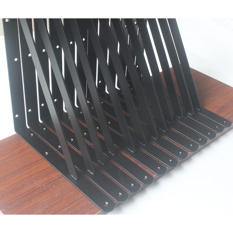 12 Pack L18" x H 12" Black Heavy Duty Shelf