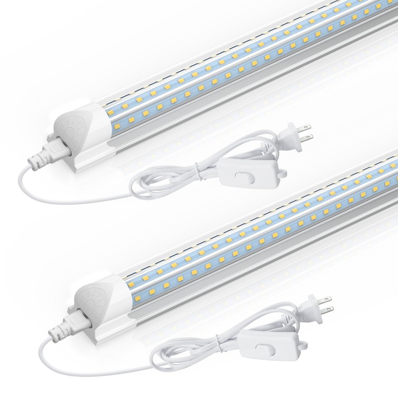 CNSUNWAY LED Shop Light 2FT, 24W 3600LM 6500K Super Bright,