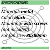 AERZETIX - C15106 - Set of 2 Protective Grilles for