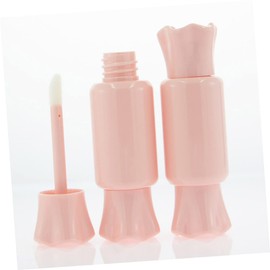 Beavorty 12pcs Handmade Lip Gloss Tube Lip Color Containers for Products and Portable Gloss Packaging Transparent Body for Easy Volume Monitoring