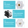 Star grip nut M6, star nut m6, internal thread clamping