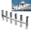 Fishing Rod Holder 6 Tubes Stainless Steel for Boats Yacht,