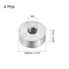 sourcing map M8 Thread 20 mm Diameter Round Shape Aluminium