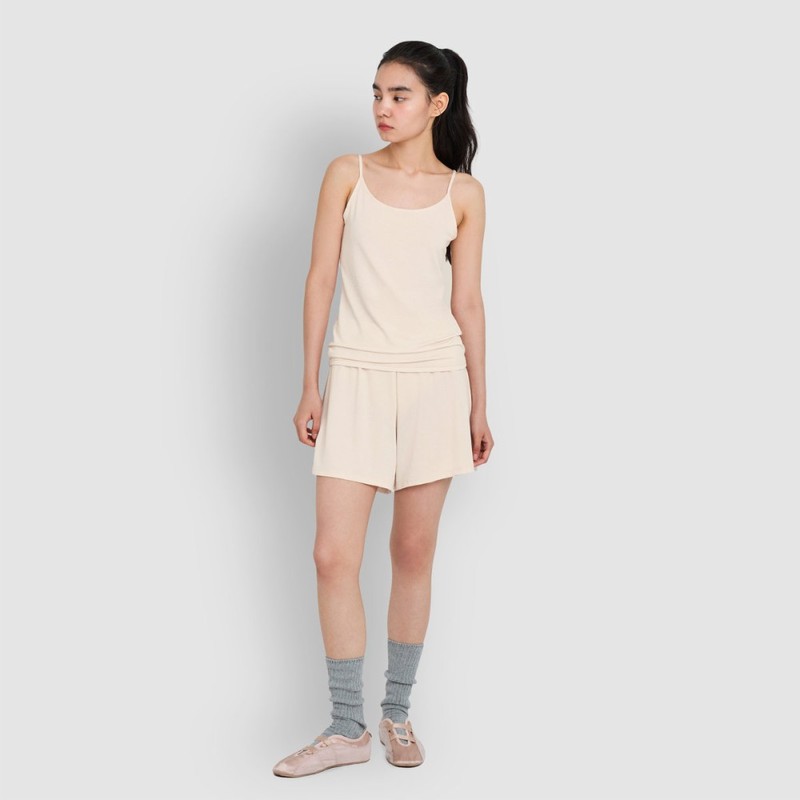 JAJU [JAJU] Women's Rayon Inner Pants_Beige
