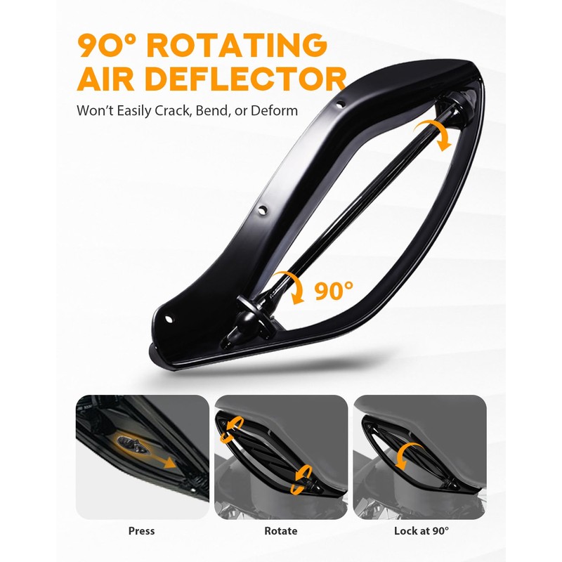 Side Wing Deflectors, Fairing Air Deflector, Adjustable Air Deflector Kit