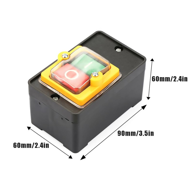 Joyzan Waterproof Push Button Switch, On Off Start Stop Electric