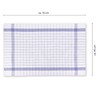 Vaily Tea Towels Blue Checked Pack of 10 - 70